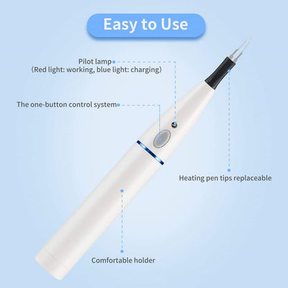 Gutta Percha Point Cutter with 4 Tips – Endo Obturation System with Heated Pen