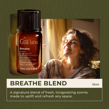 Gya Labs Breathe Essential Oil Blends – 100% Pure Breathe Easy Oil for Diffusers & Humidifiers (0.34 fl oz)