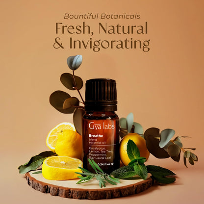 Gya Labs Breathe Essential Oil Blends – 100% Pure Breathe Easy Oil for Diffusers & Humidifiers (0.34 fl oz)