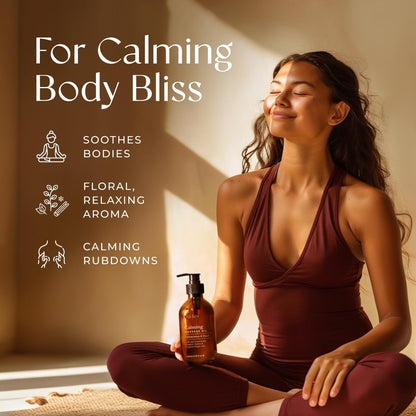 Gya Labs Calming Massage Oil - 6.76 Fl Oz - Non-Greasy Sore Muscle Relief & Relaxation