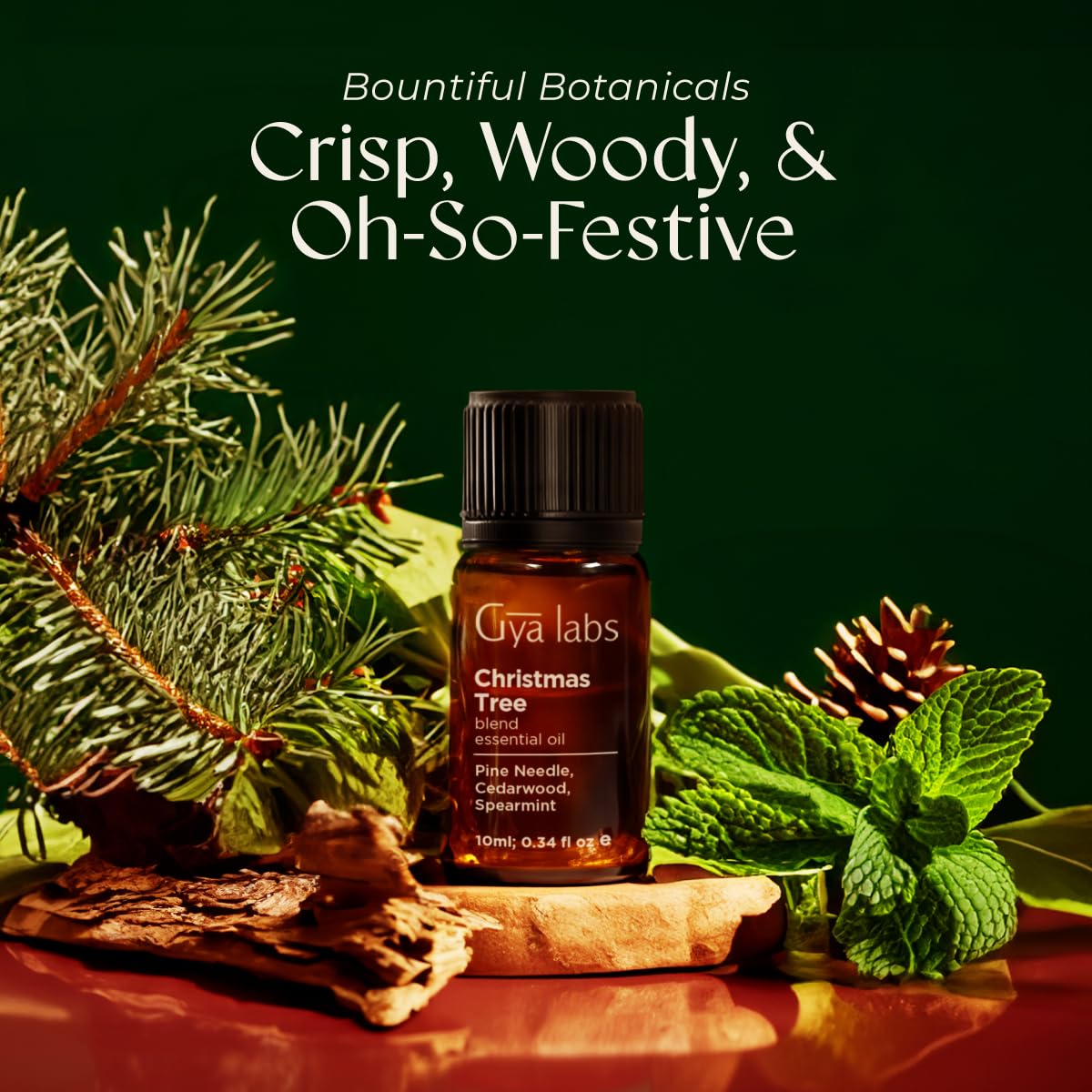 Gya Labs Christmas Tree Essential Oils Blends – 0.34 Fl Oz | Diffuser, Aromatherapy & DIY Candle Scents