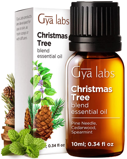 Gya Labs Christmas Tree Essential Oils Blends – 0.34 Fl Oz | Diffuser, Aromatherapy & DIY Candle Scents