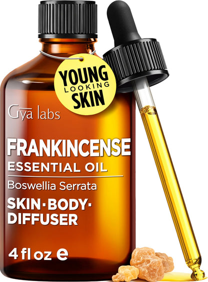 Gya Labs Frankincense Essential Oil - 4 Fl Oz | 100% Pure, Aromatherapy & DIY Scent
