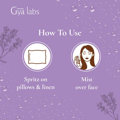 Gya Labs French Lavender Hydrosol - 3.4 Fl Oz | Face & Body Mist, Pillow & Linen Spray