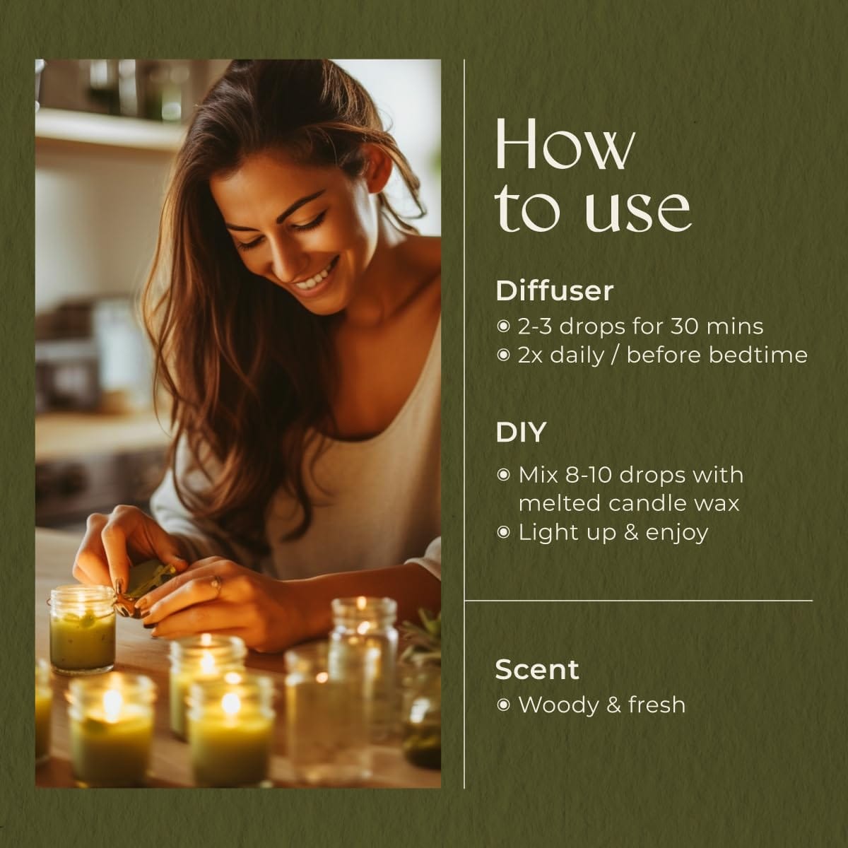 Gya Labs Fresh Forest Essential Oil Blend for Diffuser – 0.34 Fl Oz