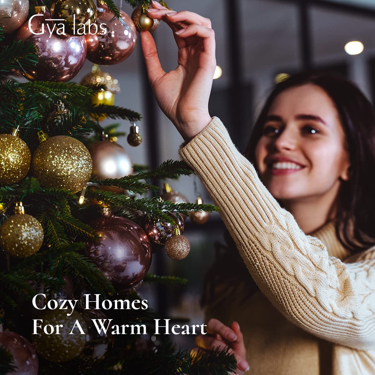Gya Labs Holiday Essential Oil Blend – Comforting & Uplifting Aromatherapy (0.34 fl oz)