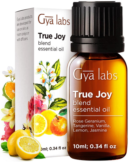 Gya Labs Joy Essential Oil Blend - 100% Pure True Joy Essential Oil (0.34 fl oz) | Calming & Uplifting