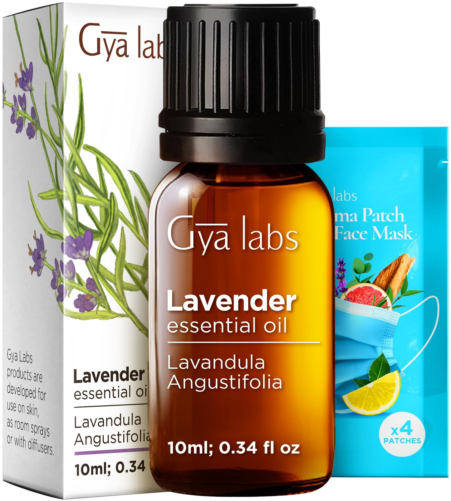 Gya Labs Lavender Essential Oil 0.34 fl oz | Premium Grade for Diffuser, Aromatherapy, Skin & Hair Care, Body Massage & DIY Candles