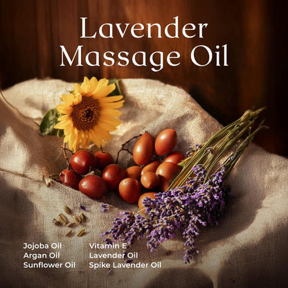 Gya Labs Lavender Relaxation Massage Oil with Roller Ball - 8.45 oz