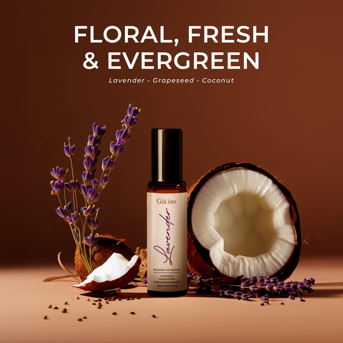 Gya Labs Lavender Essential Oil Roll-On – Travel Size 0.34 oz