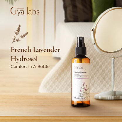 Gya Labs French Lavender Hydrosol - 3.4 Fl Oz | Face & Body Mist, Pillow & Linen Spray