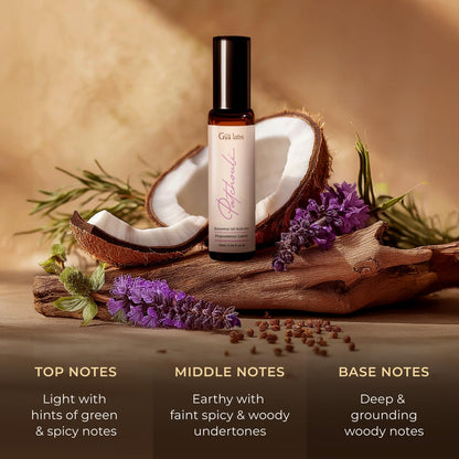 Gya Labs Patchouli Essential Oil Roll-On - 0.34 Fl Oz, Travel Size