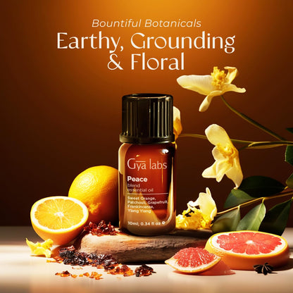 Gya Labs Peace Essential Oil Blend - Diffuser & DIY (Frankincense, Grapefruit, Patchouli)