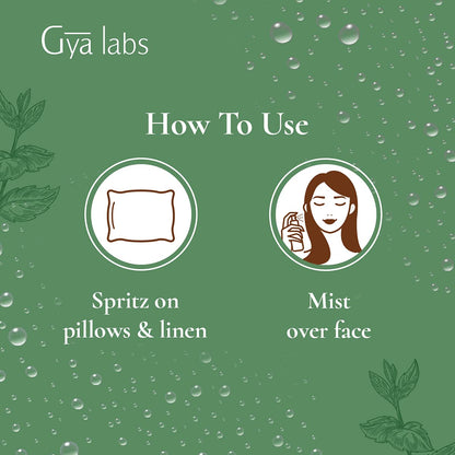 Gya Labs Peppermint Hydrosol – 3.4 fl oz | Face & Body Mist, Pillow & Linen Spray