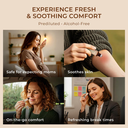 Gya Labs Peppermint Essential Oil Roll-On – 0.34 fl oz Travel Size