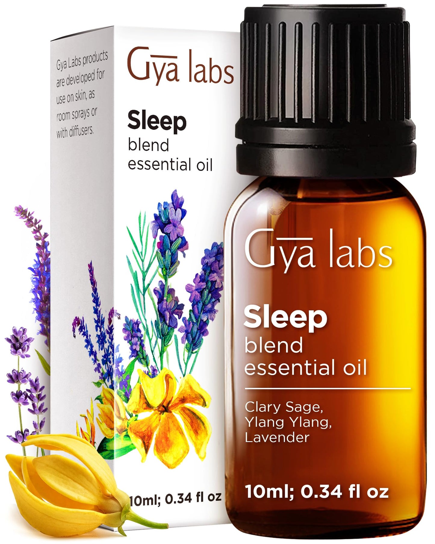 Gya Labs Sleep Essential Oil Blend – 0.34 oz, Pure Sleep Oil for Diffuser & Aromatherapy