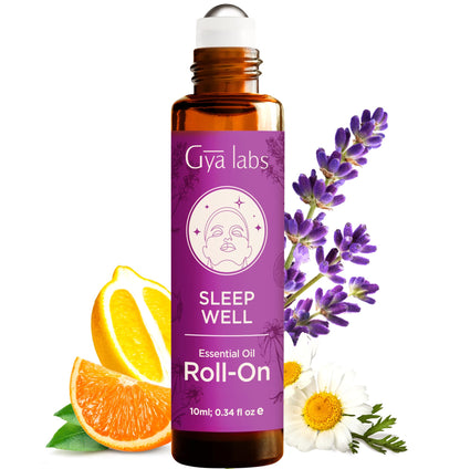 Gya Labs Sleep Essential Oil Roll On - 0.34 fl oz Travel Size for Relaxation & Aromatherapy