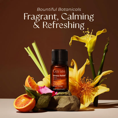 Gya Labs Stress Relief Essential Oil Blend – Diffuser & Aromatherapy, 0.34 Fl Oz