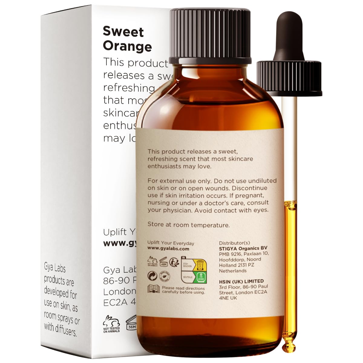 Gya Labs Orange Essential Oil – 4 Fl Oz | Premium Grade for Diffuser, Skin Care & DIY Candles