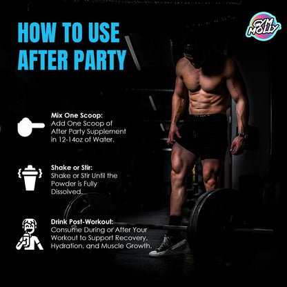 Gym Molly After Party Vegan BCAA Powder – Electrolyte, Zero Carbs, 35 Calories