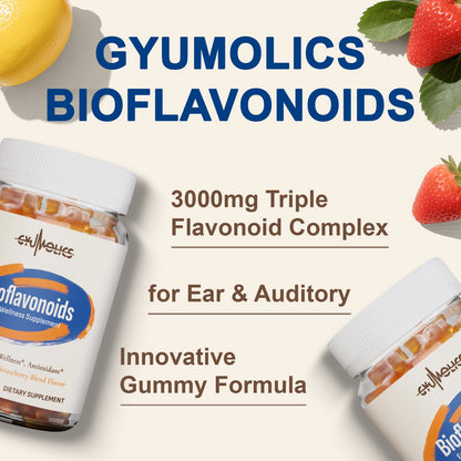 Gyumolics Flavonoid Gummies 3000mg – Bioflavonoid Complex + Vitamin C (60 Gummies)