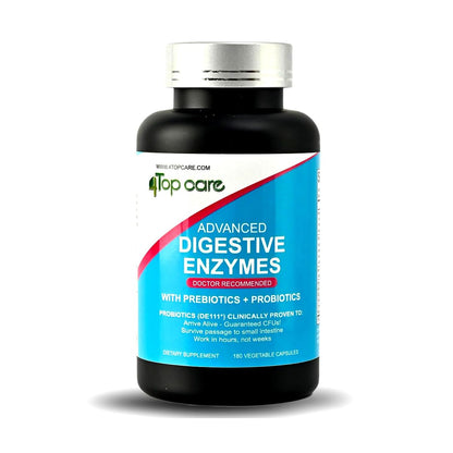 H4U Advanced Digestive Enzymes: Probiotics, Prebiotics & Enzymes (Vegetarian, 180 Count) – For Women & Men