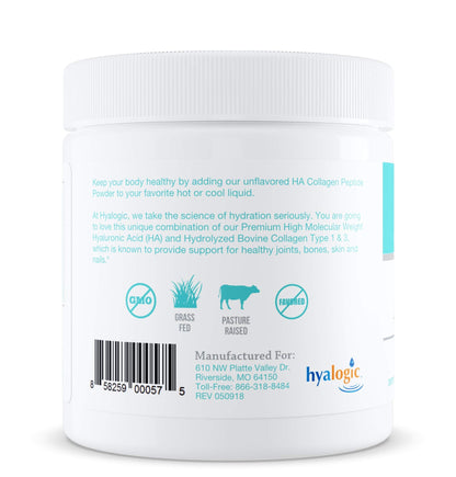HA Professionals Collagen Powder – Skin & Joints with Hyaluronic Acid, B Vitamins, Zinc & Copper (6.4 oz)