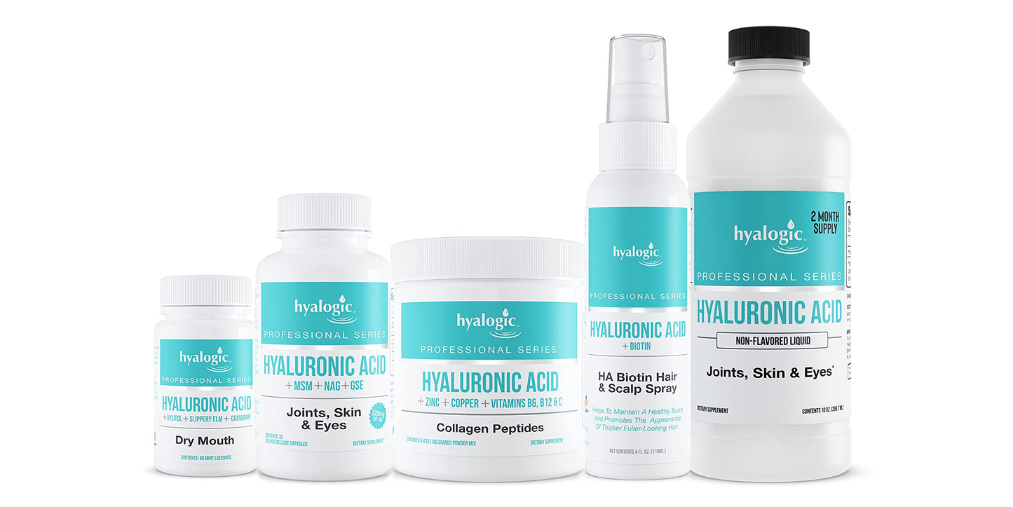 HA Professionals Collagen Powder – Skin & Joints with Hyaluronic Acid, B Vitamins, Zinc & Copper (6.4 oz)