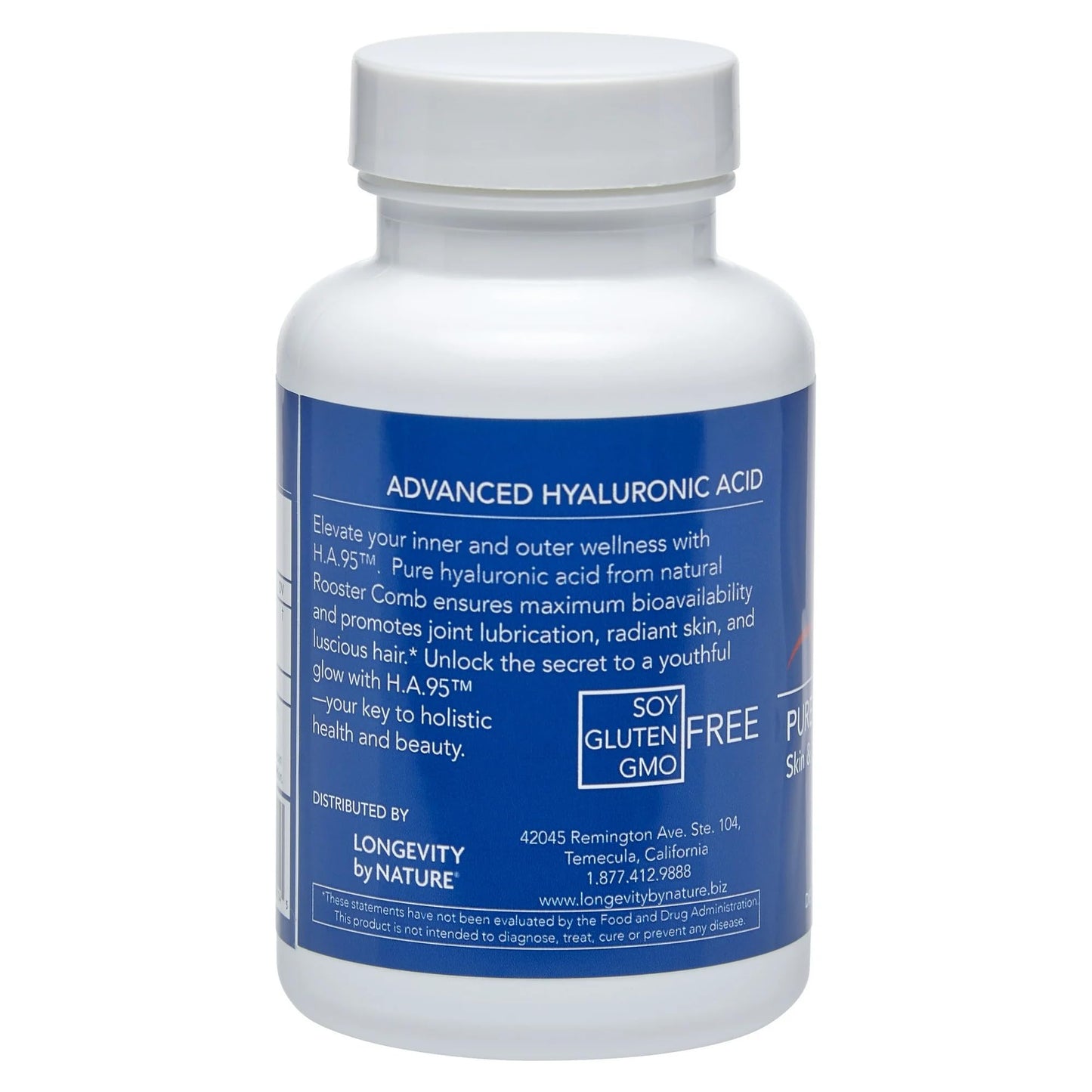 Longevity by Nature H.A.95 Hyaluronic Acid – Joint & Skin Hydration