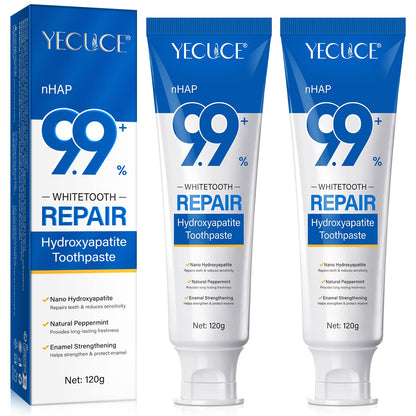 9.9% Hydroxyapatite Toothpaste – Enamel Protection & Strengthening (2PC) – Gentle Mint