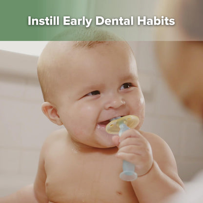 haakaa 360° Baby Toothbrush with Suction Base - Gentle 360° Cleaning