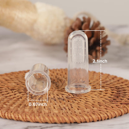 Haakaa Silicone Baby Finger Toothbrush Set - Soft Bristle with Case
