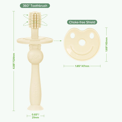 Haakaa Infant Toothbrush – 360° All‑Round Baby Toothbrush (6m+)