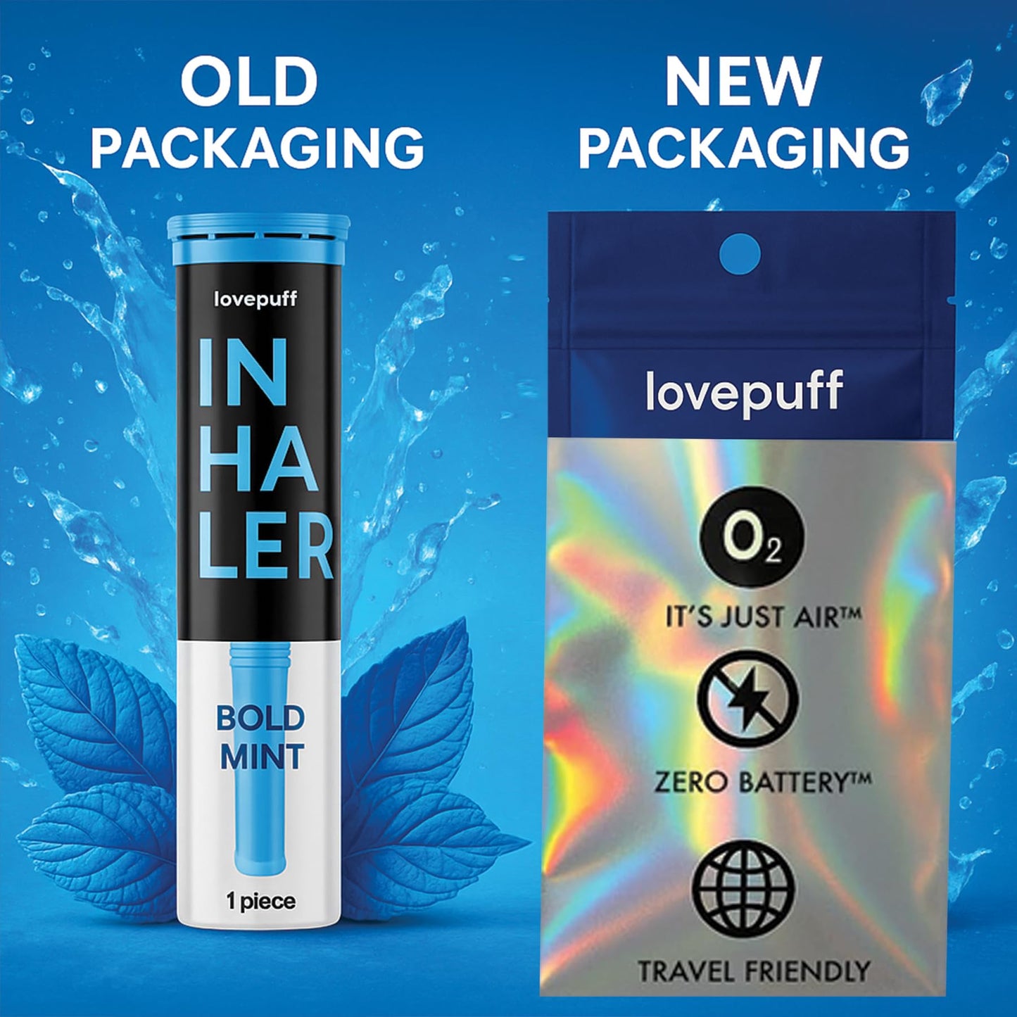 LovePuff Habit Replacing Breathing Stick – Mint Fresh, Non-Electric, Non-Addictive (1 Piece)