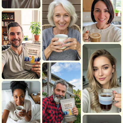 HabitONE Organic Mushroom Coffee Arabica – Lion’s Mane, Cordyceps, Reishi, Chaga – Alpha-GPC & L-Tyrosine – B12 & B3 – 30 Servings – Made in USA