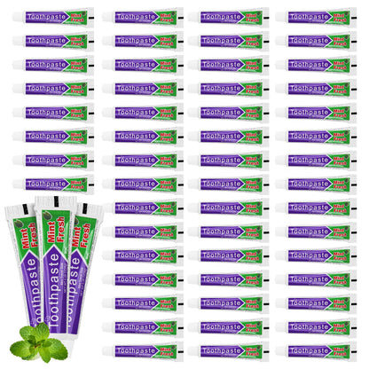 HAIFOTRVA 100 Tubes Travel Size Mint Toothpaste 
0
0
0
0
0
0
0
0
0
0  oz, Bulk for Hotels & Travel