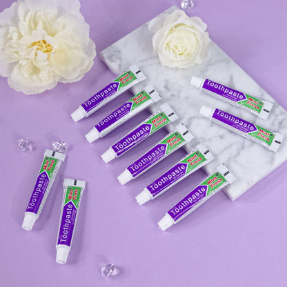 HAIFOTRVA 100 Tubes Travel Size Mint Toothpaste 
0
0
0
0
0
0
0
0
0
0  oz, Bulk for Hotels & Travel
