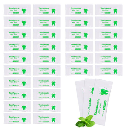 HAIFOTRVA 100-Pack Travel Toothpaste 0.105 oz – Mini Mint, Single-Use