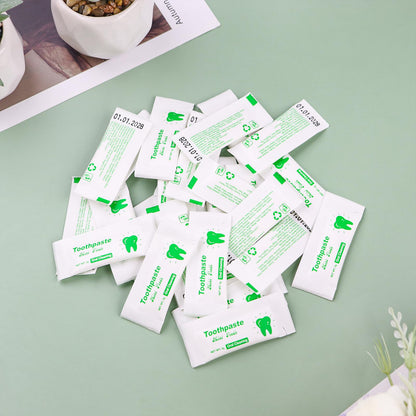 HAIFOTRVA 100-Pack Travel Toothpaste 0.105 oz – Mini Mint, Single-Use