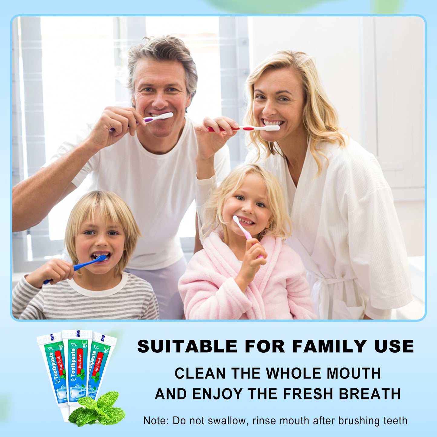 HAIFOTRVA 0.176 oz Bulk Travel Size Toothpaste – 30 Mint Tubes for Hotels, Guests & Travel