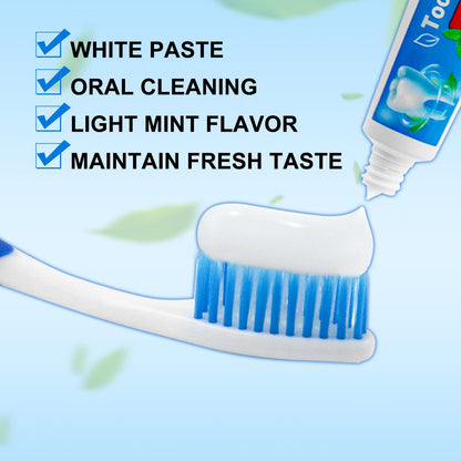 HAIFOTRVA 0.176 oz Bulk Travel Size Toothpaste – 30 Mint Tubes for Hotels, Guests & Travel