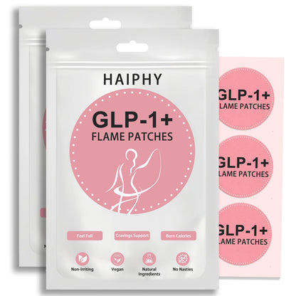Haiphy GLP-1 Patches - Natural Ingredients, 8-Hour Energy & Health Support (60 Count) 2 Packs
