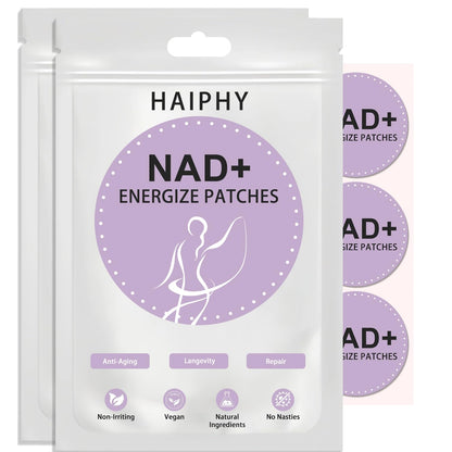 Haiphy NAD+Patches NMNH & Resveratrol | Anti-Aging & Metabolism Support | 2 Packs (60 Patches Each)