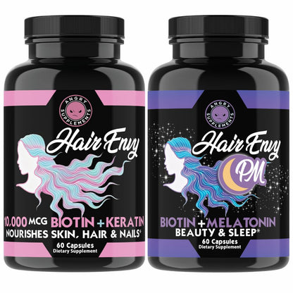 Hair Envy Day & Night Set - AM & PM Hair Health Routine (2-Pack)