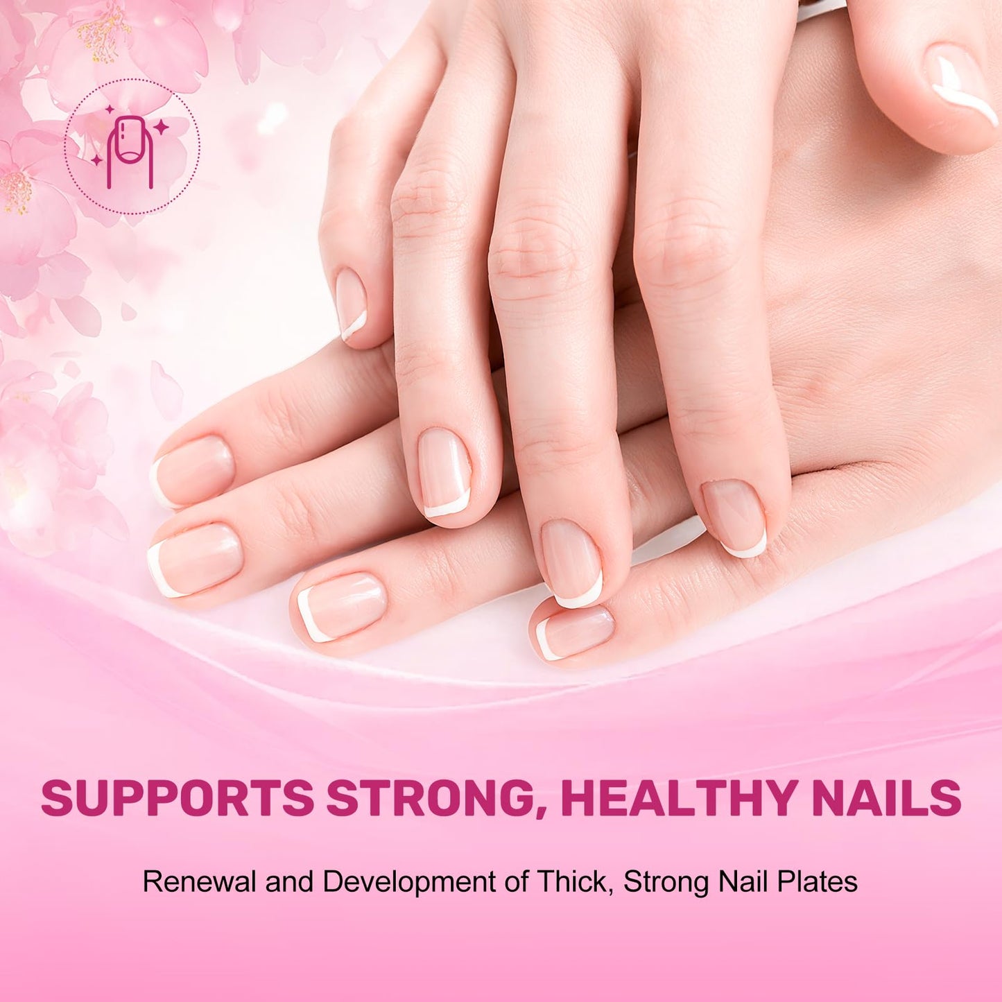 Hair Skin & Nails Gummies with 10,000mcg Biotin – Vitamin Supplement for Hair, Nails & Skin (240 Count)