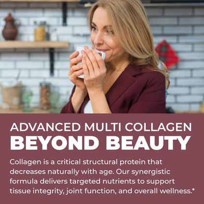 Multi Collagen Peptides Powder I-II-III-V-X with Hyaluronic Acid | Keto & Non-GMO