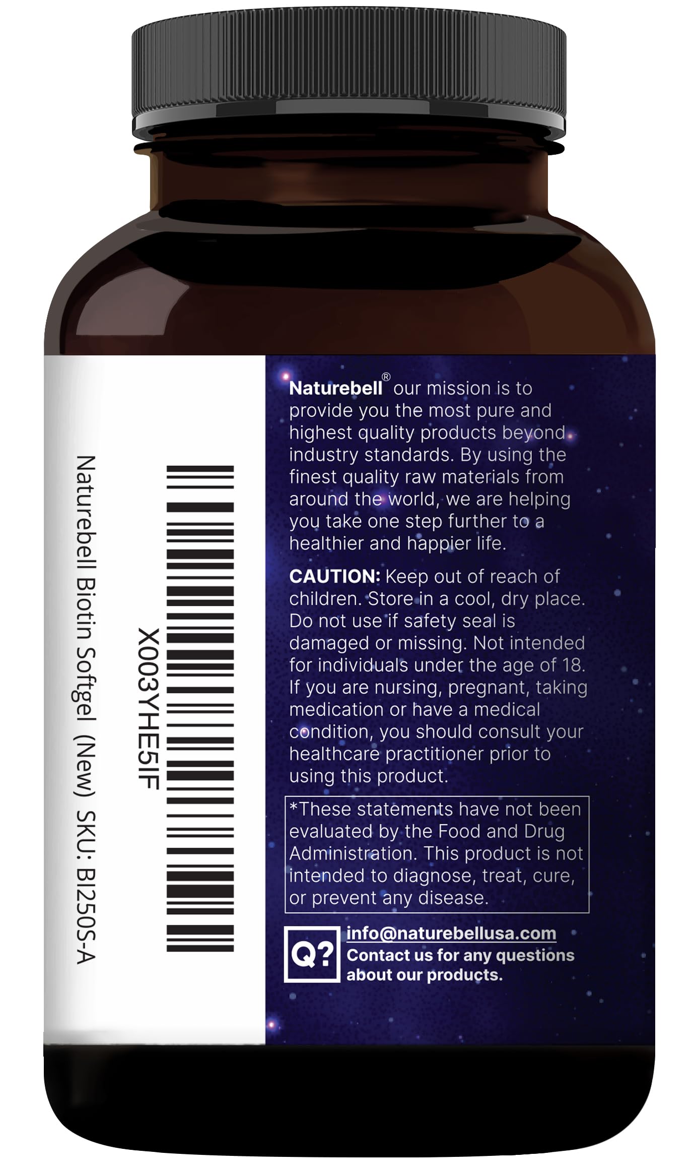 Biotin 10000mcg + Hyaluronic Acid 25mg Softgels | 360 Coconut Oil | Hair Skin Nails