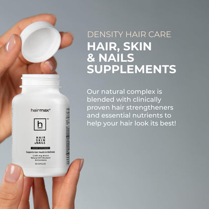 Hairmax Hair, Skin & Nails Supplement – Hair Loss & Regrowth (2 Bottles)