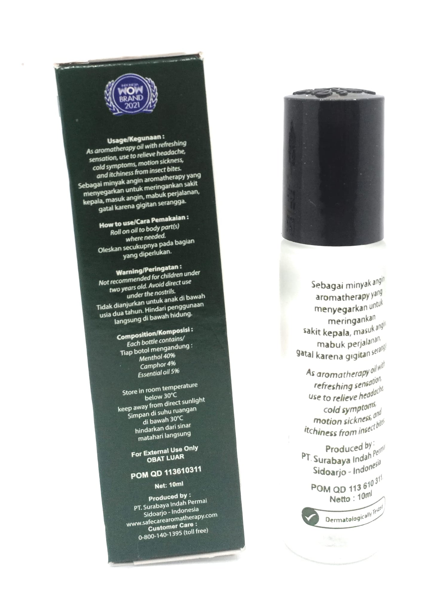 Roll on Refreshing Aromatherapy Oil 10 mL Pack of 12 – Safe Care