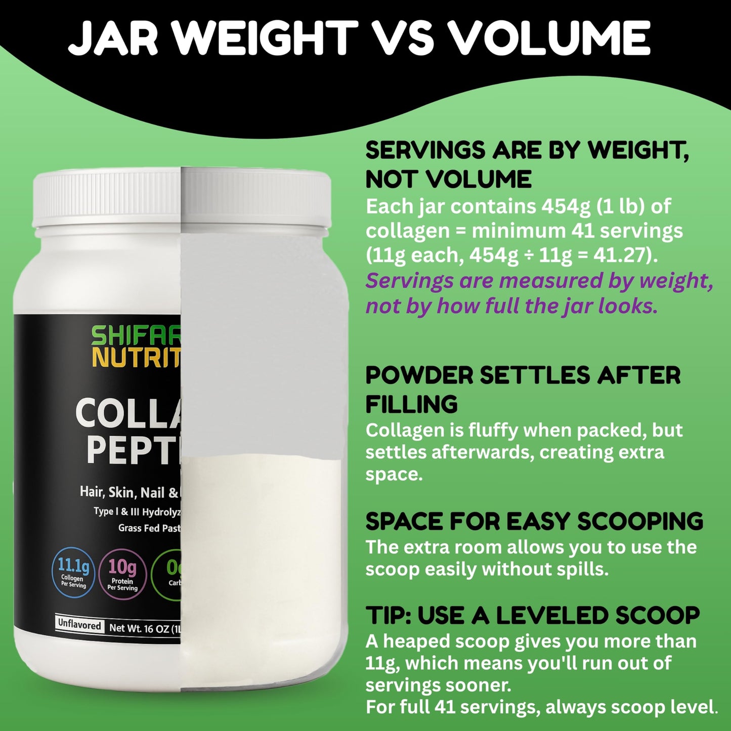 Halal Grass-Fed Collagen Peptides Powder – 1 lb Unflavored | Keto & Paleo